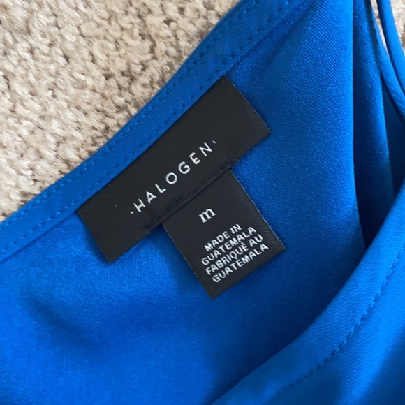 Blue halogen tank top size m - Picture 2 of 3